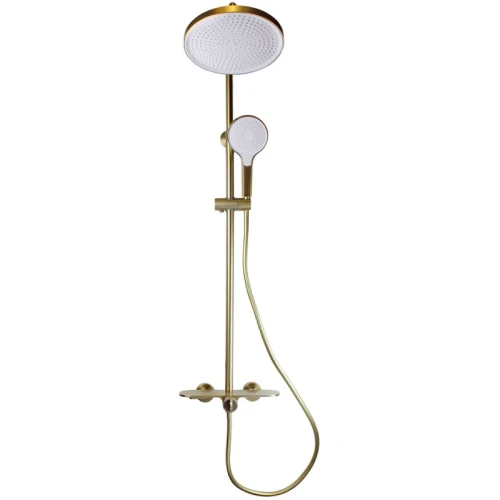 Душевая система Bronze de Luxe Icon 80112CG Золото матовое латунь на стену