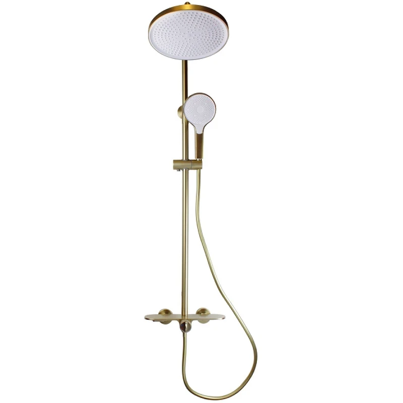 Душевая система Bronze de Luxe Icon 80112CG Золото матовое латунь на стену