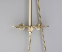 Душевая система Bronze de Luxe Icon 80112CG Золото матовое латунь на стену