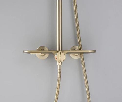 Душевая система Bronze de Luxe Icon 80112CG Золото матовое латунь на стену