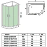 Душевой уголок WeltWasser WW500 С 120х90 10000004096 профиль Хром матовый стекло прозрачное