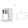 Душевая кабина Grossman 135x90 GR128L с гидромассажем