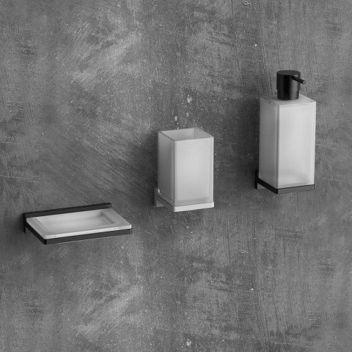 Стакан для зубных щеток Colombo Design Look B1602.NM-VAN Черный матовый