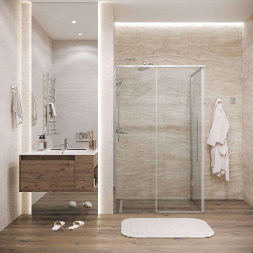 Душевая стенка Grossman Galaxy 100 200.K33.01.100.10.00 профиль Хром стекло прозрачное