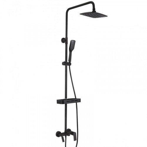 Душевая система Lemark Tropic LM7002BL Черный латунь на стену
