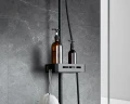 Душевая система Lemark Tropic LM7002BL Черный латунь на стену