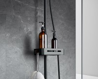 Душевая система Lemark Tropic LM7002BL Черный латунь на стену