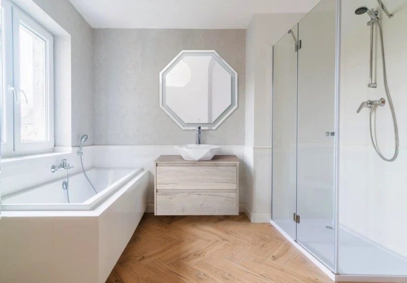 Зеркало BelBagno SPC-OTT 80 с сенсорным выключателем с подсветкой стекло