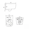 Унитаз Comforty 102 00004150338 подвесной с сиденьем Микролифт