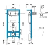 Инсталляция Roca One ZRU9307708 для унитаза без клавиши смыва