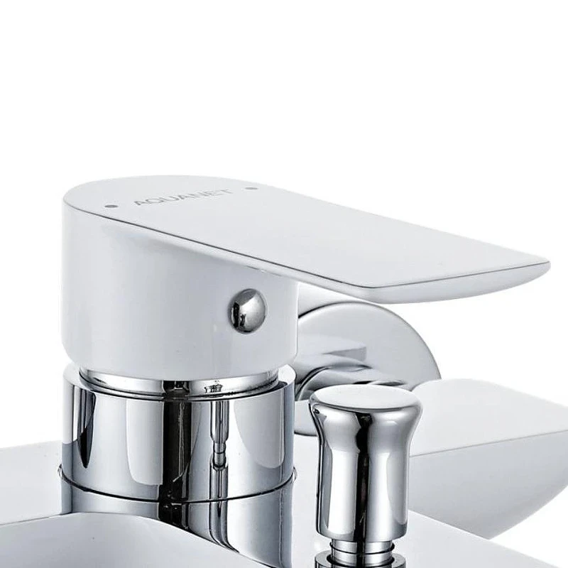 Смеситель для ванны Aquanet Arctic AF520-20СW 216776 Хром Белый латунь на стену