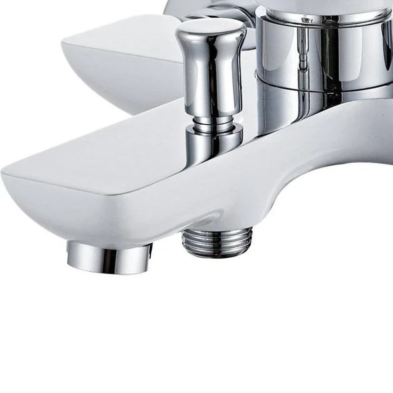 Смеситель для ванны Aquanet Arctic AF520-20СW 216776 Хром Белый латунь на стену
