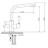 Смеситель для кухни ZorG Sanitary ZR313YF-33SATIN Сатин