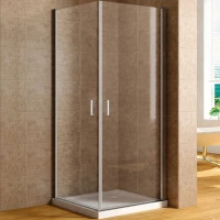Душевой уголок Aquanet Cinetic AE12-N-80H190U-CT-2 шт 80х80 254234 профиль Хром стекло прозрачное