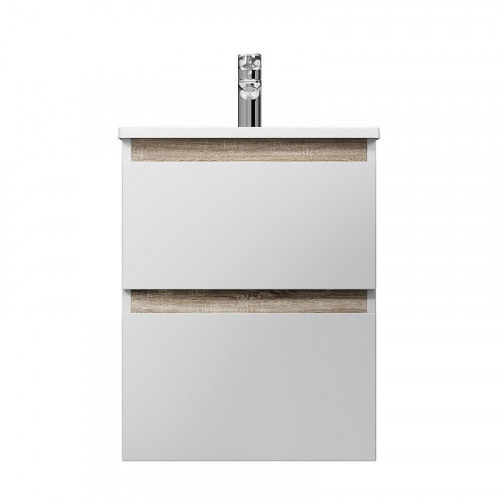 Тумба с раковиной AM.PM X-Joy 50 M85A-FHX0502WG-WCC0502WG подвесная цвет Белый