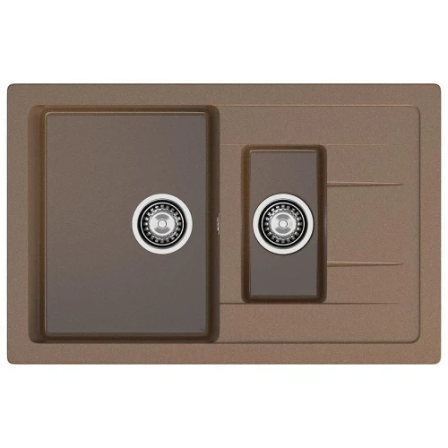 Кухонная мойка GranFest Quadro Q-775KL терракот цвет Терракот