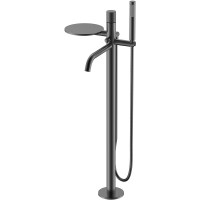 Смеситель для ванны Boheme Stick 129-GM.4 Оружейная сталь латунь на пол