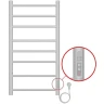 Электрический полотенцесушитель Azario Parma 400x800 П8 AZ10848W диммер справа Белый