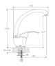 Смеситель для кухни Haiba HB4121-5