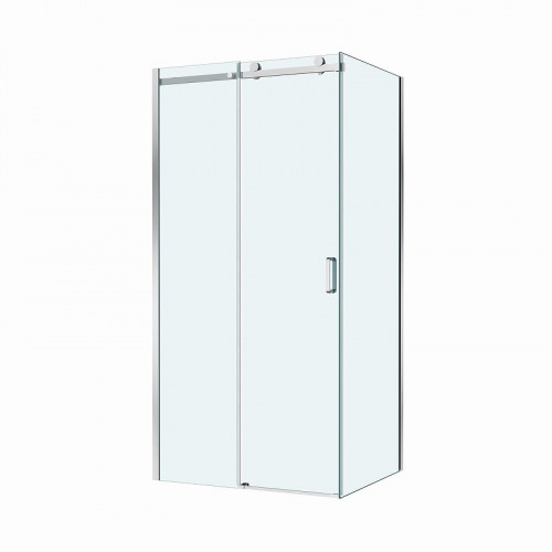 Душевой уголок BelBagno Soft Close-2 100x80 SOFT_CLOSE-2-AH-1-100/80-C-Cr профиль Хром стекло прозрачное