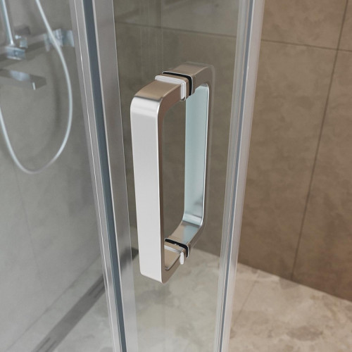 Душевой уголок BelBagno Soft Close-2 100x80 SOFT_CLOSE-2-AH-1-100/80-C-Cr профиль Хром стекло прозрачное