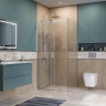 Душевой уголок BelBagno Soft Close-2 100x80 SOFT_CLOSE-2-AH-1-100/80-C-Cr профиль Хром стекло прозрачное