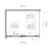 Душевой уголок BelBagno Soft Close-2 100x80 SOFT_CLOSE-2-AH-1-100/80-C-Cr профиль Хром стекло прозрачное
