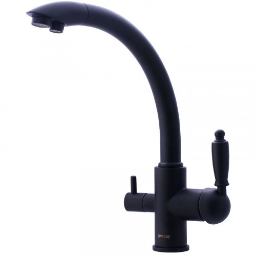 Смеситель для кухни Swedbe Selene Plus 8045 Черный матовый латунь