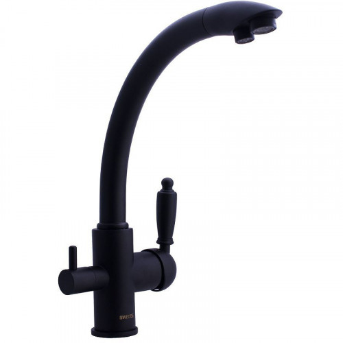 Смеситель для кухни Swedbe Selene Plus 8045 Черный матовый латунь