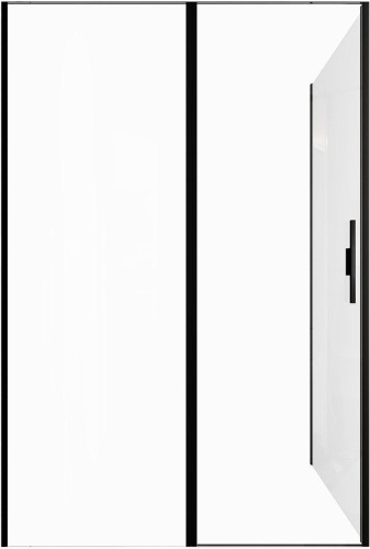 Душевой уголок Allen Brau Priority 140x80 3.31012.BBA+3.31015.BBA цвет профиля Черный браш стекло прозрачное