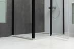 Душевой уголок Allen Brau Priority 140x80 3.31012.BBA+3.31015.BBA цвет профиля Черный браш стекло прозрачное