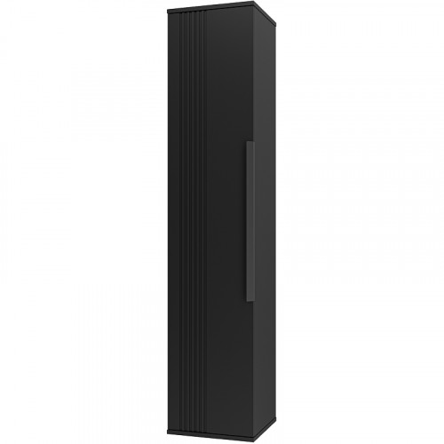 Шкаф пенал Brevita Savoy 35 SAV-05035-030 подвесной Черный матовый МДФ / ЛДСП