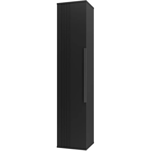 Шкаф пенал Brevita Savoy 35 SAV-05035-030 подвесной Черный матовый МДФ / ЛДСП