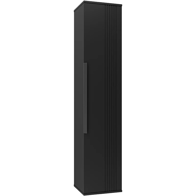 Шкаф пенал Brevita Savoy 35 SAV-05035-030 подвесной Черный матовый МДФ / ЛДСП