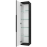 Шкаф пенал Brevita Savoy 35 SAV-05035-030 подвесной Черный матовый МДФ / ЛДСП