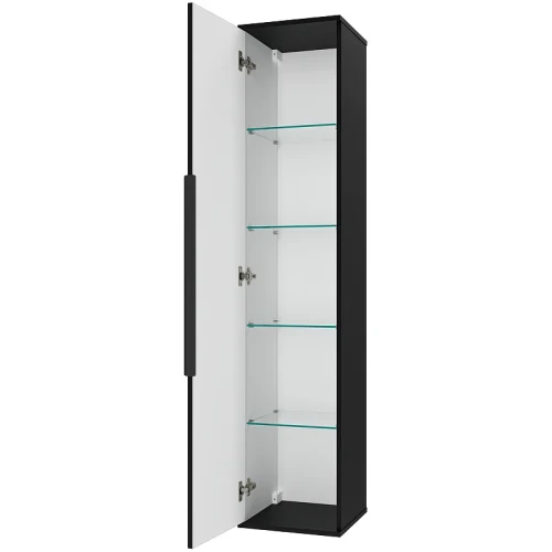 Шкаф пенал Brevita Savoy 35 SAV-05035-030 подвесной Черный матовый МДФ / ЛДСП