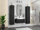 Шкаф пенал Brevita Savoy 35 SAV-05035-030 подвесной Черный матовый МДФ / ЛДСП