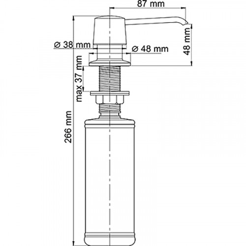 Дозатор для жидкого мыла WasserKRAFT K-1799 Черный матовый