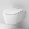 Комплект унитаза с инсталляцией AM.PM Func FlashClean IS90138.8F1701 с сиденьем Микролифт и Черной матовой клавишей смыва фарфор подвесной