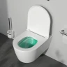 Комплект унитаза с инсталляцией AM.PM Func FlashClean IS90138.8F1701 с сиденьем Микролифт и Черной матовой клавишей смыва фарфор подвесной