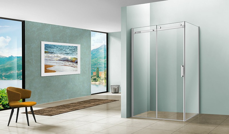 Душевой уголок Vincea Como 150х90 VSR-1C9015CL профиль Хром стекло прозрачное