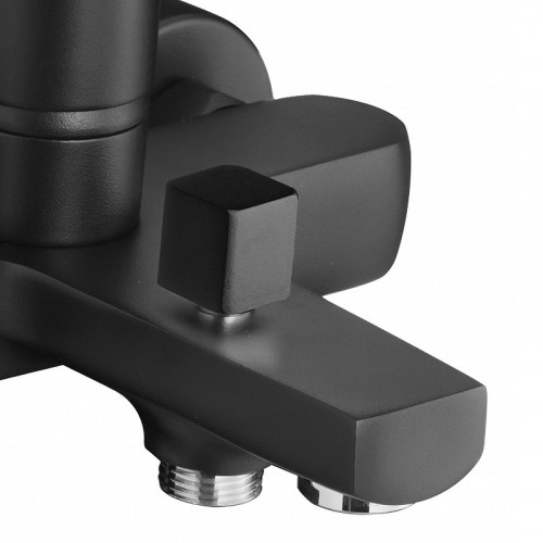 Смеситель для ванны Azario Treya AZ-156805024 Черный латунь на стену