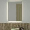 Зеркало Defesto Glow 70х100 DF 2509 с подсветкой 32W-4500К/с фацетом/Без выключателя/Нейтральный белый свет