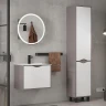 Тумба под раковину Equil Smile 60 tpSMILE60.1Y-04 подвесная цвет Белый Лен антрацит