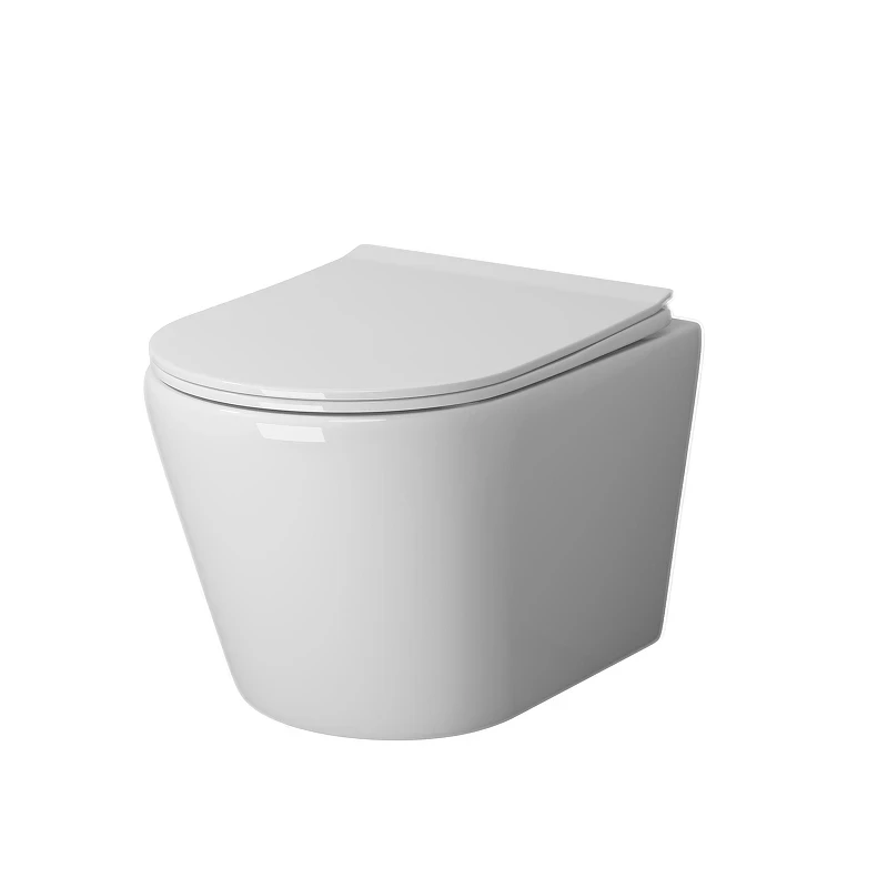 Унитаз с инсталляцией Grossman Cosmo 97.4478S.02.310 цвет Белый с сиденьем Микролифт с клавишей смыва цвет Золото