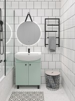 Зеркало Runo Руан 65 00-00001292 с подсветкой с сенсорным выключателем стекло