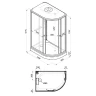 Душевая кабина Triton Коралл 120x80 L Щ0000068945 без гидромассажа
