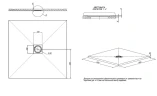 Душевой поддон из искусственного камня Allen Brau Priority 90x90 8.31002-PWM цвет Зеленый