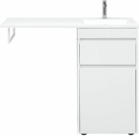 Тумба с раковиной Aquanet Токио 110 R 239299 Белая МДФ / ЛДСП
