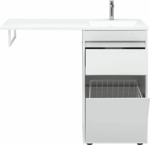 Тумба с раковиной Aquanet Токио 110 R 239299 Белая МДФ / ЛДСП